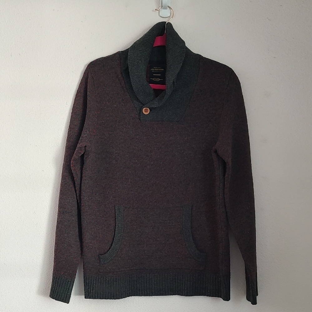CPO Provisions Shipment Supply  Shawl Collar Sweater Lam/Wool Blend